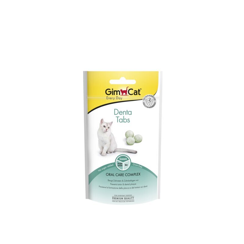 GimCat Denta Tabs 40g hind ja info | Kasside maiused | hansapost.ee