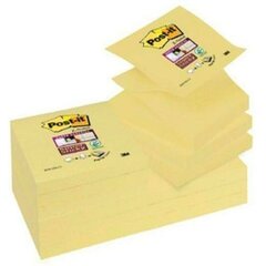 Kleepuvad Märkmepaberid Post-it CANARY YELLOW Kollane 7,6 x 7,6 cm (76 x 76 mm) (12 Ühikut) hind ja info | Vihikud, märkmikud ja paberikaubad | hansapost.ee