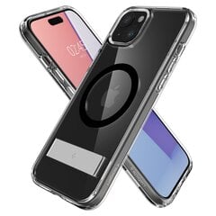 Spigen Ultra Hybrid S MagSafe case with stand for iPhone 15 - black цена и информация | Чехлы для телефонов | hansapost.ee
