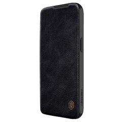 iPhone 15 Pro Nillkin Qin Pro Leather Flip Camera Cover Case - Brown цена и информация | Чехлы для телефонов | hansapost.ee