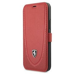 Ferrari FEOGOFLBKP12LRE iPhone 12 Pro Max 6,7" czerwony|red book Off Track Perforated цена и информация | Чехлы для телефонов | hansapost.ee