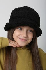 Tüdruku müts, must цена и информация | Шапки, перчатки, шарфы для девочек | hansapost.ee