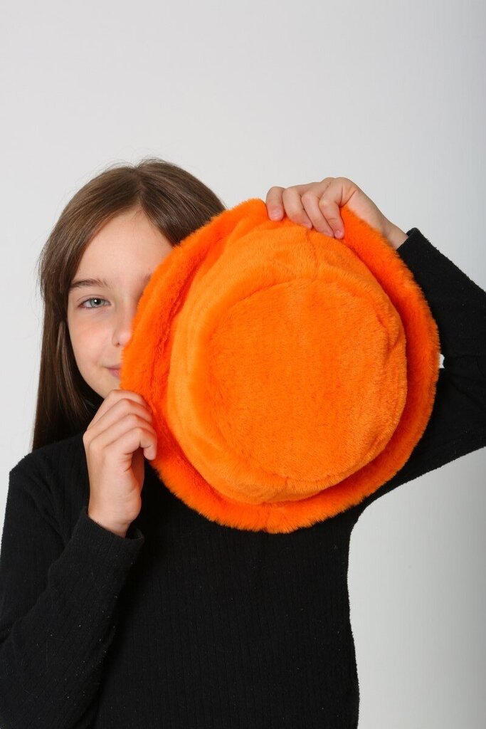 Tüdruku müts, oranž цена и информация | Mütsid, sallid, kindad tüdrukutele | hansapost.ee
