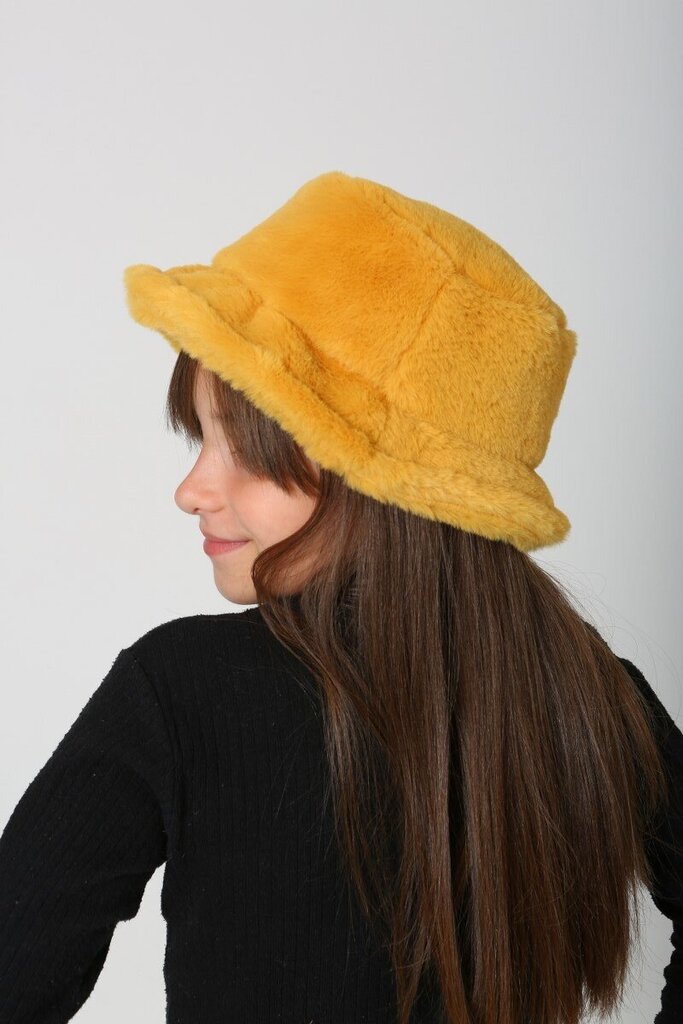Tüdruku müts, kollane цена и информация | Mütsid, sallid, kindad tüdrukutele | hansapost.ee