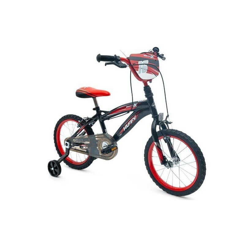 Laste jalgratas Huffy Moto X 16", must цена и информация | Jalgrattad | hansapost.ee