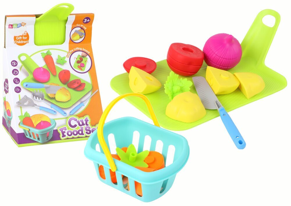 Köögiviljade lõikamise komplekt koos lauaga Lean Toys цена и информация | Mänguasjad tüdrukutele | hansapost.ee