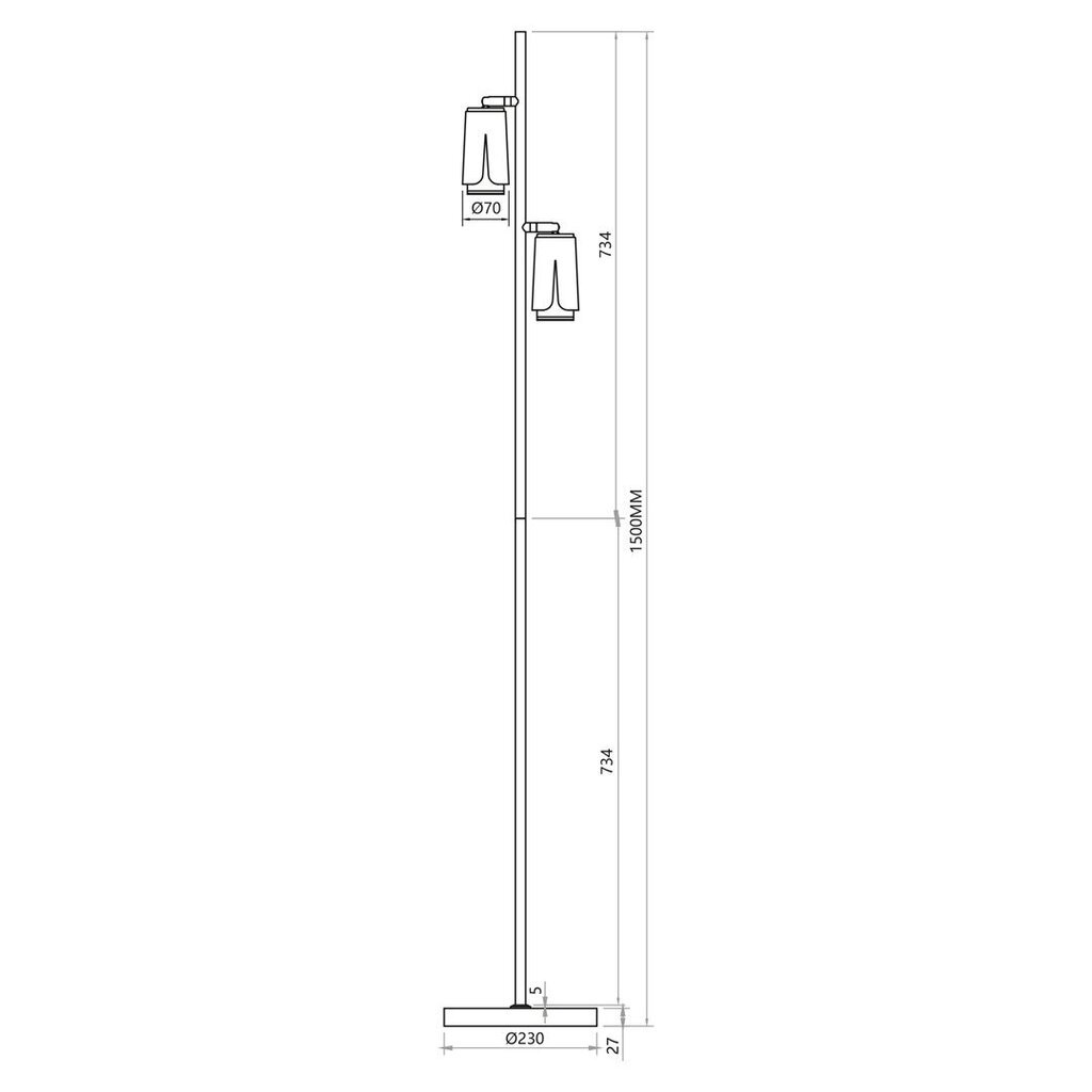 Milagro põrandalamp Flower ML0277 hind ja info | Põrandalambid | hansapost.ee