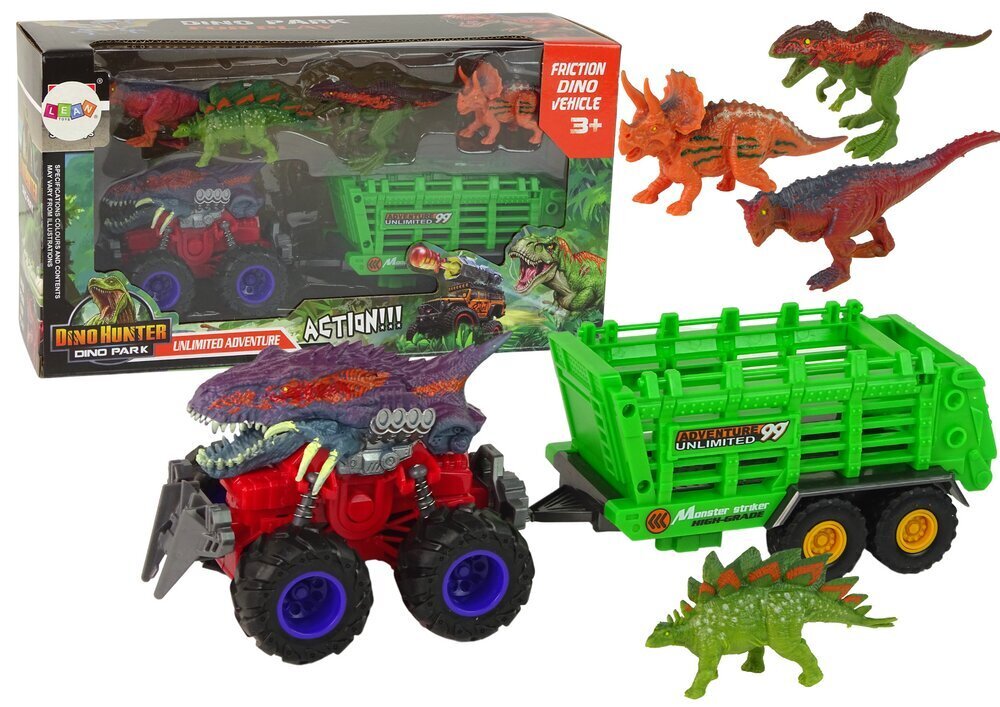Dinosaurustega sõiduk Lean Toys hind ja info | Mänguasjad poistele | hansapost.ee