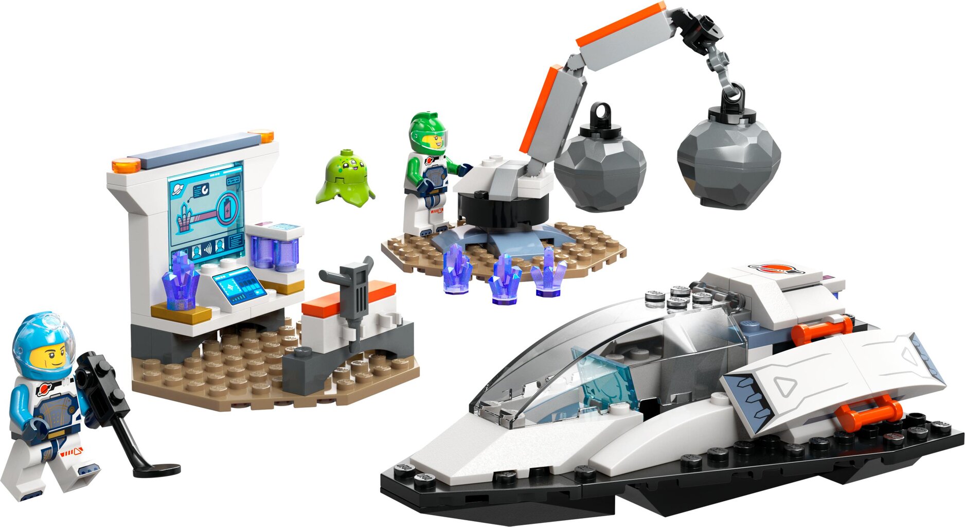 60429 Lego® City kosmoselaev ja leitud asteroid цена и информация | Klotsid ja konstruktorid | hansapost.ee