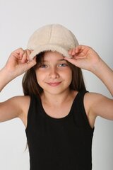 Tüdruku müts, beeži värvi цена и информация | Шапки, перчатки, шарфы для девочек | hansapost.ee