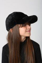 Tüdruku müts, must цена и информация | Шапки, перчатки, шарфы для девочек | hansapost.ee