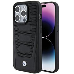 BMW BMHCP15L22RPSK iPhone 15 Pro 6.1" czarny|black Leather Seats Pattern цена и информация | Чехлы для телефонов | hansapost.ee