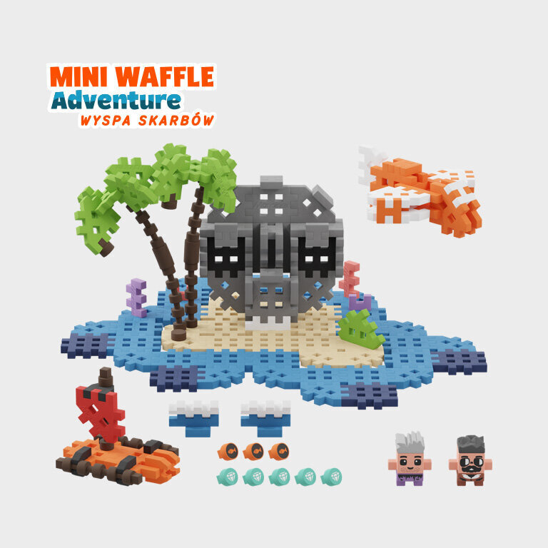 Konstruktor Marioinex Mini Waffle Treasure Island, 148 tk hind ja info | Klotsid ja konstruktorid | hansapost.ee