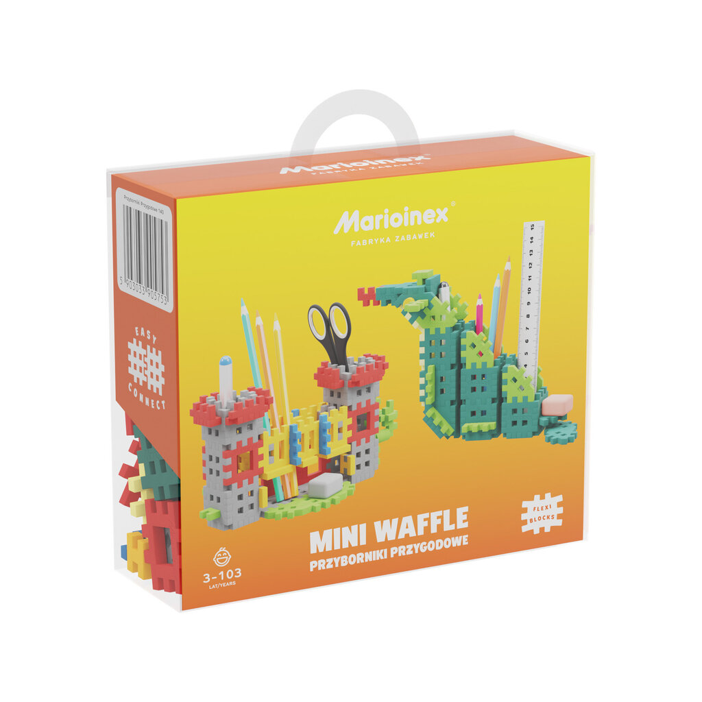 Konstruktor Marioinex Mini Waffle pliiatsihoidja, 140 tk цена и информация | Klotsid ja konstruktorid | hansapost.ee