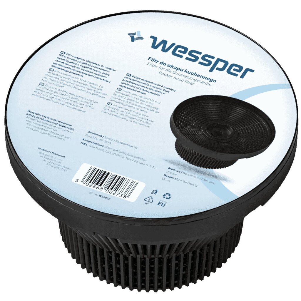 Wessper Cooker Hood Filter WES065 1 tk цена и информация | Õhupuhastite filtrid | hansapost.ee