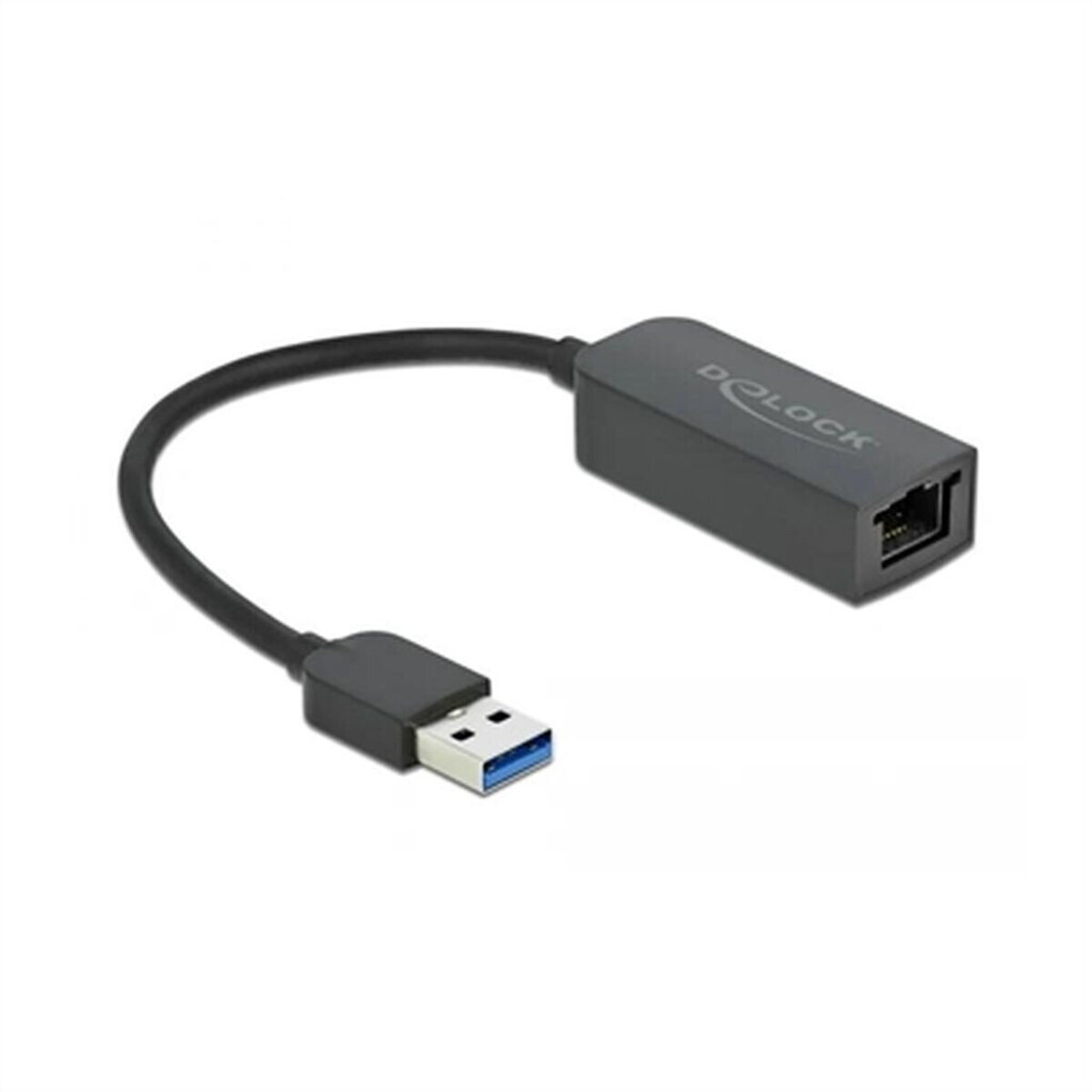 USB-RJ45 Võrguadapter Delock 66646 2,5 Gigabit Ethernet Must цена и информация | USB adapterid ja jagajad | hansapost.ee