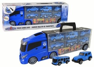 Politseiautode komplekt Lean Toys, sinine цена и информация | Игрушки для мальчиков | hansapost.ee