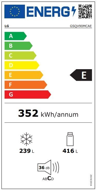 LG GSQV90MCAE цена и информация | Külmkapid-külmikud | hansapost.ee