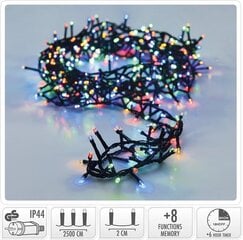 Новогодняя гирлянда 1250LED, 25 м цена и информация | Новогодняя гирлянда Holiday, 10 светодиодов, 30 см | hansapost.ee