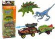 Dinosauruste ja haagisega auto komplekt Dino Hunter hind ja info | Mänguasjad poistele | hansapost.ee