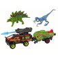 Dinosauruste ja haagisega auto komplekt Dino Hunter hind ja info | Mänguasjad poistele | hansapost.ee