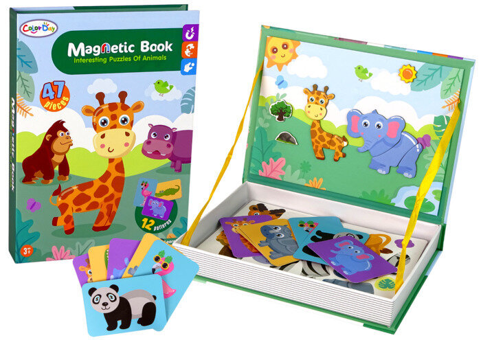 Magnetiline pusle-raamat Loomad hind ja info | Arendavad laste mänguasjad | hansapost.ee