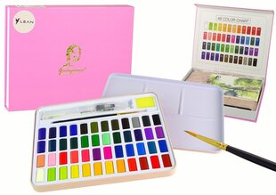 Akvarellvärvide komplekt Lean Toys, 48 värvi hind ja info | Arendavad laste mänguasjad | hansapost.ee