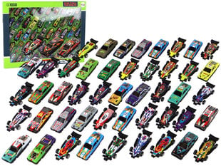 Autode komplekt Lean Toys, 50-osaline hind ja info | Mänguasjad poistele | hansapost.ee