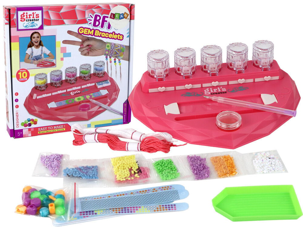 Komplekt käevõrude valmistamiseks Lean Toys цена и информация | Arendavad laste mänguasjad | hansapost.ee