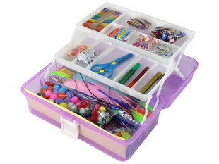 Loomekomplekt kohvris Lean Toys, lilla цена и информация | Развивающие игрушки для детей | hansapost.ee