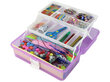 Loomekomplekt kohvris Lean Toys, lilla hind ja info | Arendavad laste mänguasjad | hansapost.ee