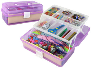 Loomekomplekt kohvris Lean Toys, lilla hind ja info | Arendavad laste mänguasjad | hansapost.ee