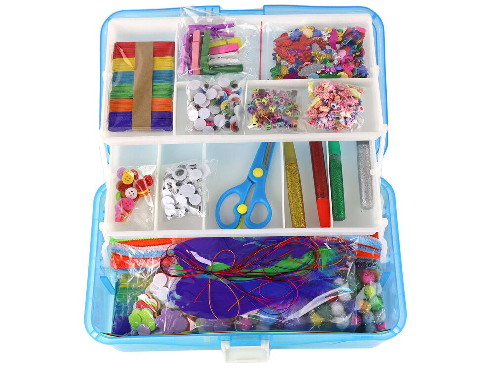 Loomekomplekt kohvris Lean Toys, sinine hind ja info | Arendavad laste mänguasjad | hansapost.ee