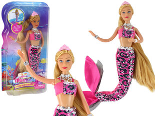 Кукла-русалка Lean Toys, розовая цена и информация | Игрушки для девочек | hansapost.ee