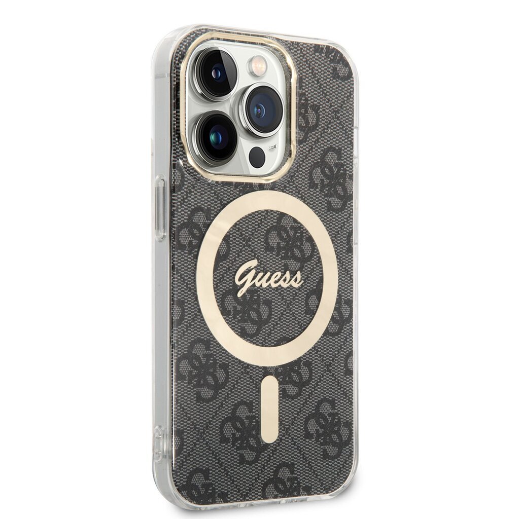 Guess 4G IML MagSafe Compatible Case for iPhone 14 Pro Black цена и информация | Telefonide kaitsekaaned ja -ümbrised | hansapost.ee