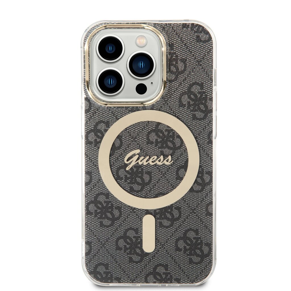 Guess 4G IML MagSafe Compatible Case for iPhone 14 Pro Black цена и информация | Telefonide kaitsekaaned ja -ümbrised | hansapost.ee