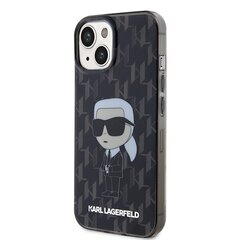 Karl Lagerfeld KLHCP15SHNKMKLK iPhone 15 | 14 | 13 6.1" czarny|black hardcase Monogram Ikonik цена и информация | Чехлы для телефонов | hansapost.ee