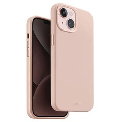 UNIQ etui Lino Hue iPhone 15 6.1" Magclick Charging różowy|blush pink цена и информация | Чехлы для телефонов | hansapost.ee