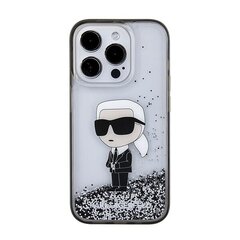 Karl Lagerfeld KLHCP15LLKKNSK iPhone 15 Pro 6.1" Liquid Glitter Ikonik hind ja info | Telefonide kaitsekaaned ja -ümbrised | hansapost.ee