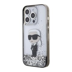 Karl Lagerfeld KLHCP15LLKKNSK iPhone 15 Pro 6.1" Liquid Glitter Ikonik цена и информация | Чехлы для телефонов | hansapost.ee