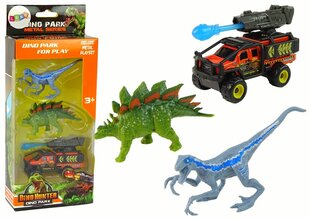 Dinozaurų figūrėlių rinkinys su automobiliu цена и информация | Игрушки для мальчиков | hansapost.ee