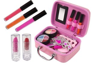 Laste kosmeetikakomplekt kohvris Lean Toys, roosa hind ja info | Mänguasjad tüdrukutele | hansapost.ee