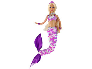 Кукла русалка Lean Toys, фиолетовая цена и информация | Игрушки для девочек | hansapost.ee