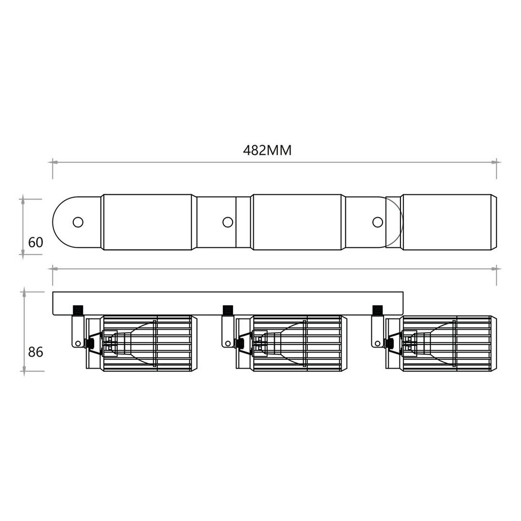 Milagro laevalgusti Vertical ML0306 hind ja info | Laelambid | hansapost.ee