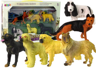 Kujude komplekt Koerad Lean Toys, 6 tk. hind ja info | Mänguasjad poistele | hansapost.ee