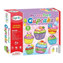 Kūrybinis rinkinys magnetukams iš gipso gaminti "Cupcake" цена и информация | Color Day Товары для детей и младенцев | hansapost.ee