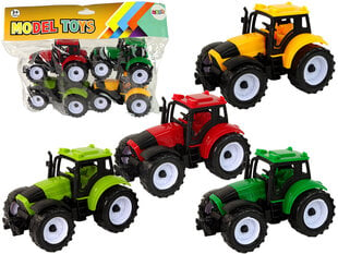 Traktorikomplekt Lean Toys, 4 o. hind ja info | Mänguasjad poistele | hansapost.ee