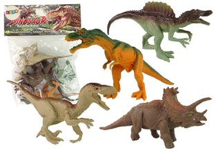 Dinosauruse kujude komplekt Lean Toys, 4 tk. цена и информация | Игрушки для мальчиков | hansapost.ee