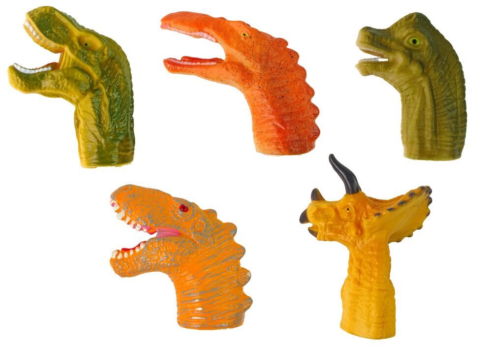 Näpunukud Dinosaurused Lean Toys, 5 tk. цена и информация | Mänguasjad tüdrukutele | hansapost.ee