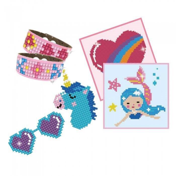 Teemantmosaiik Girl variety kit 6 projects PINK hind ja info | Teemantmaalide komplektid | hansapost.ee